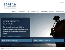 Tablet Screenshot of eakescpas.com